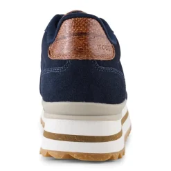 BLÅ NORA III SUEDE PLATEAU SNEAKER