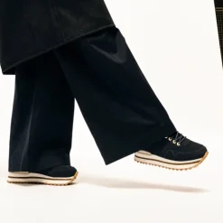 BLÅ NORA III SUEDE PLATEAU SNEAKER