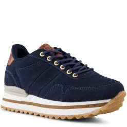 BLÅ NORA III SUEDE PLATEAU SNEAKER