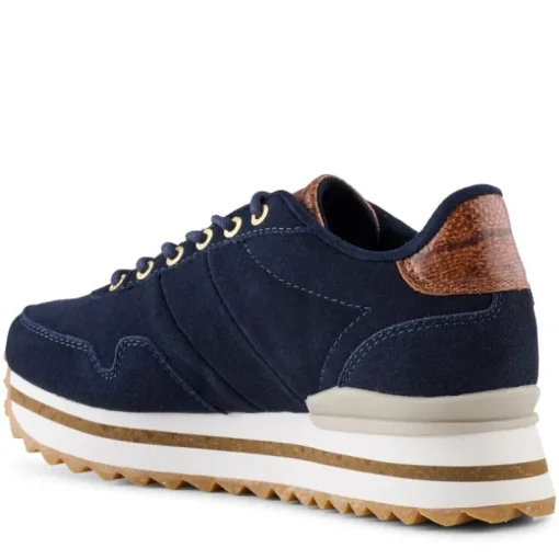 BLÅ NORA III SUEDE PLATEAU SNEAKER