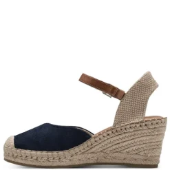BLÅ WEDGE PUMPS