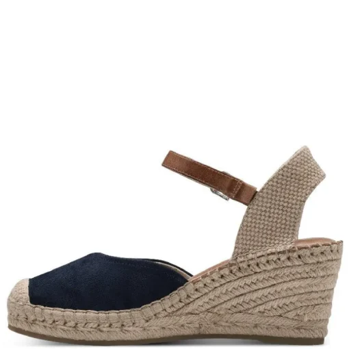BLÅ WEDGE PUMPS