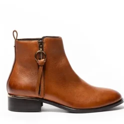 BRUN FEVER LEATHER STØVLE