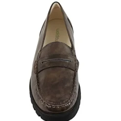 BRUN/GRØN LAK LOAFER