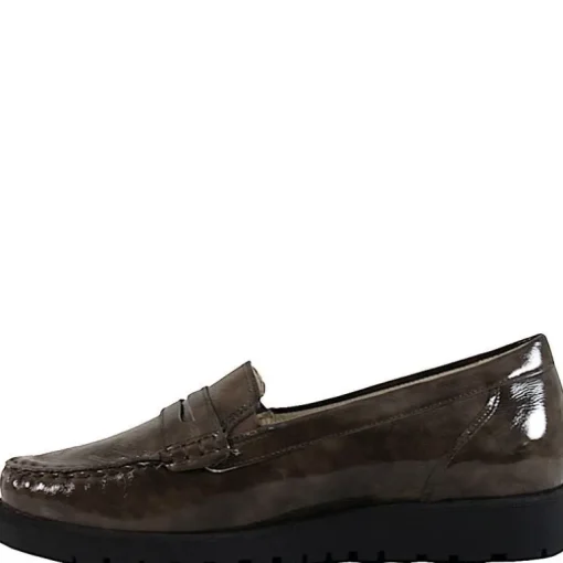 BRUN/GRØN LAK LOAFER