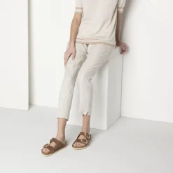 COGNAC BIG BUCKLE SANDAL - SMAL