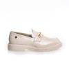 EMBRACE PATENT NUDE LOAFERS
