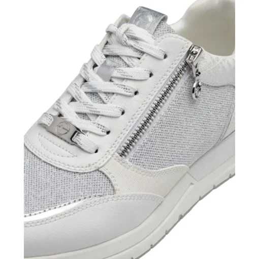 HVID/SØLV SNEAKER