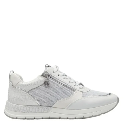 HVID/SØLV SNEAKER