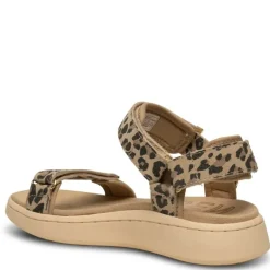 LEOPARD LINE SUEDE SANDAL