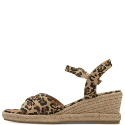 LEOPARD WEDGES SANDAL