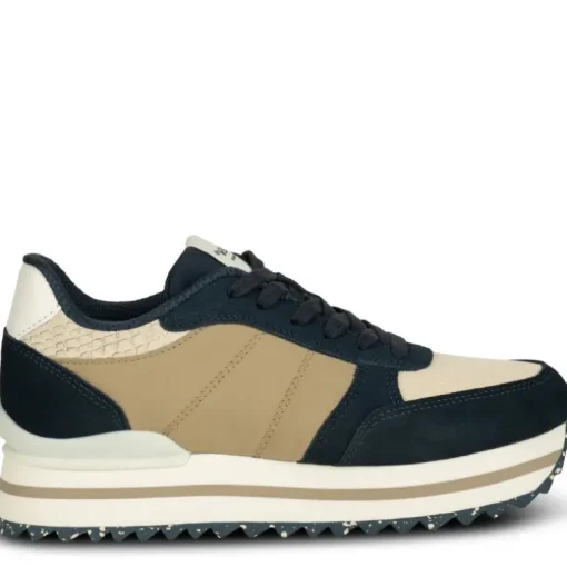 NAVY MULTI RONJA PLATEAU SNEAKER