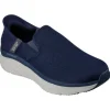 NAVY RELAXED FIT SLIP INS D'LUX WALKER OXFORD