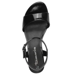 SORT LAK SANDAL