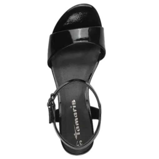 SORT LAK SANDAL