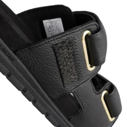 SORT LISA LEATHER SANDAL